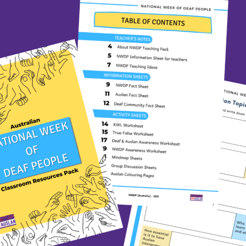National Week of Deaf People 2021 Downloadable Resources Pack
