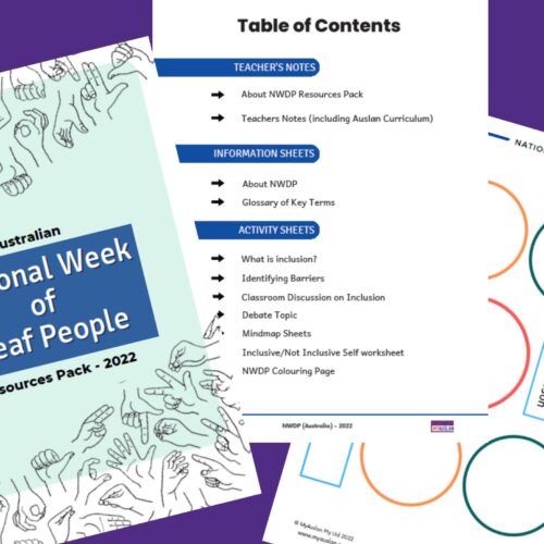National Week of Deaf People 2022 Downloadable Resources Pack