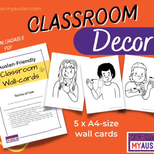 Auslan-Friendly Classroom Wall-cards