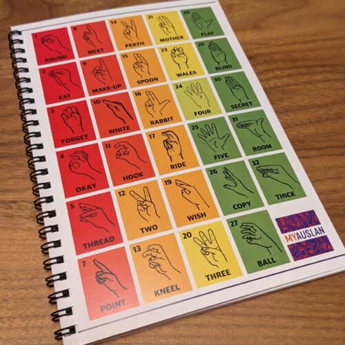 Auslan Handshapes Notebook