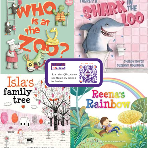 Set of 4 Auslan Translated Books